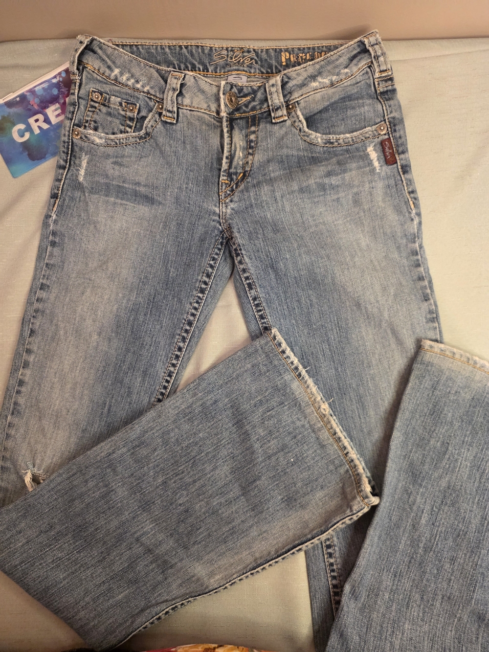 Silver Jeans Light Blue Wide Leg Flare Jeans